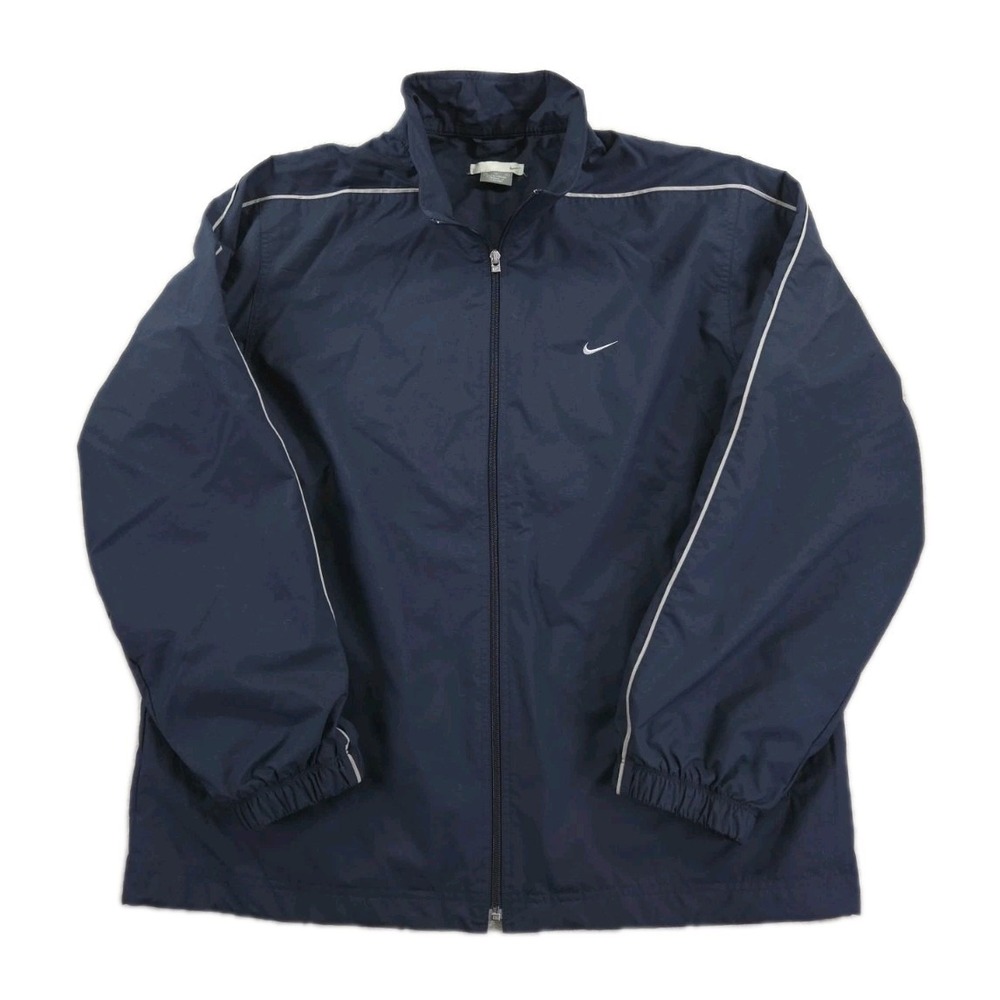 Vintage Nike Jacket Mens XL Y2K Spellout Full Zip Swoosh‎